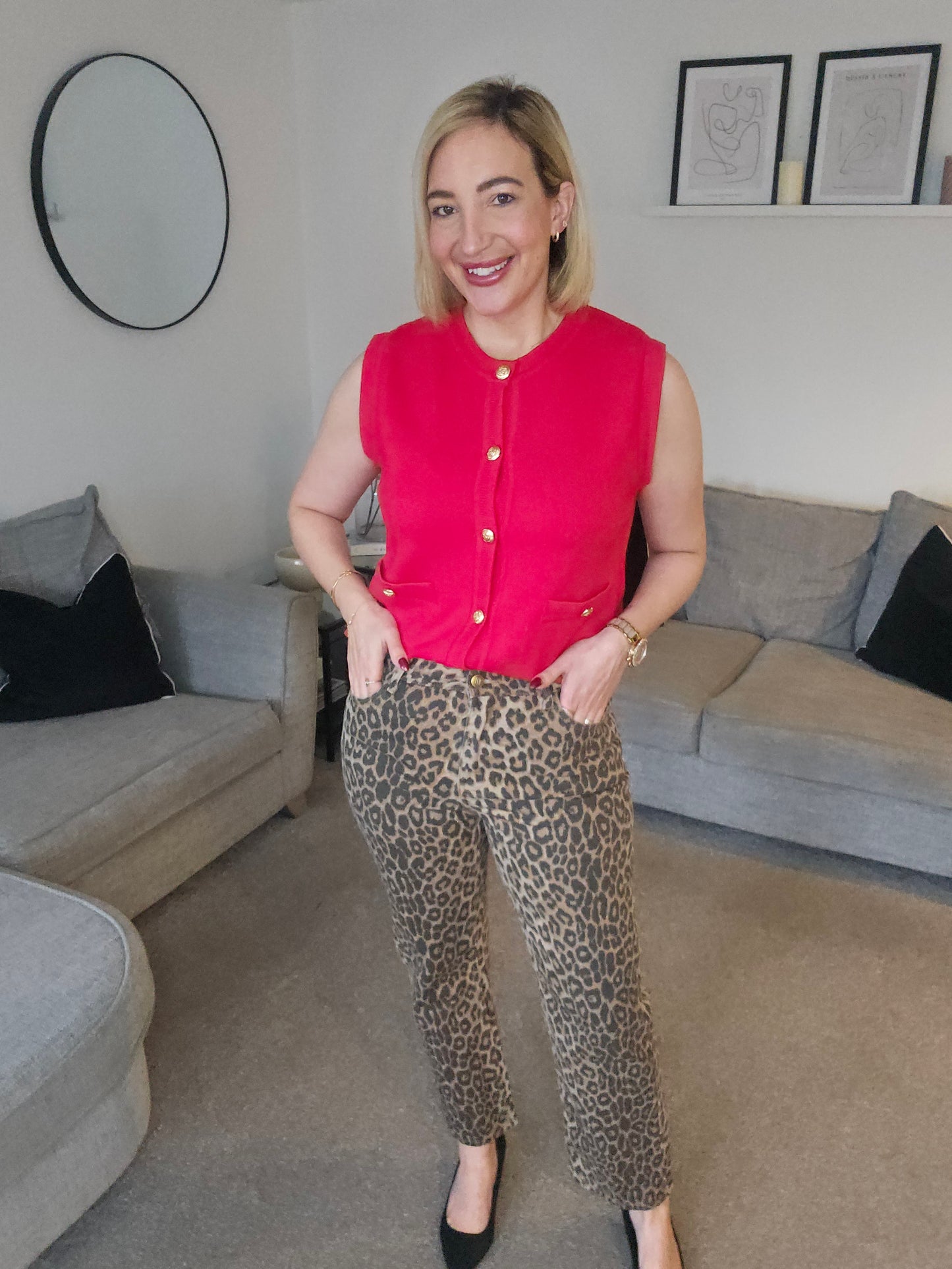 Leopard Print Jeans