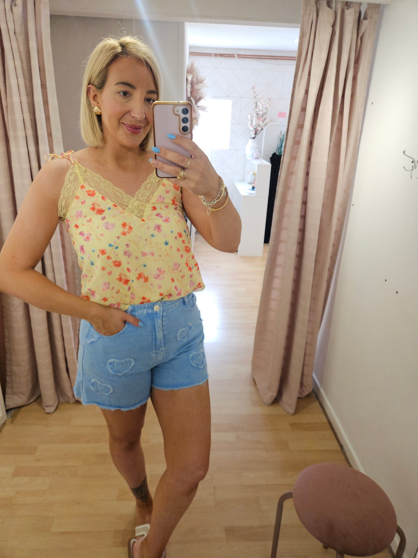 Blue Denim shorts