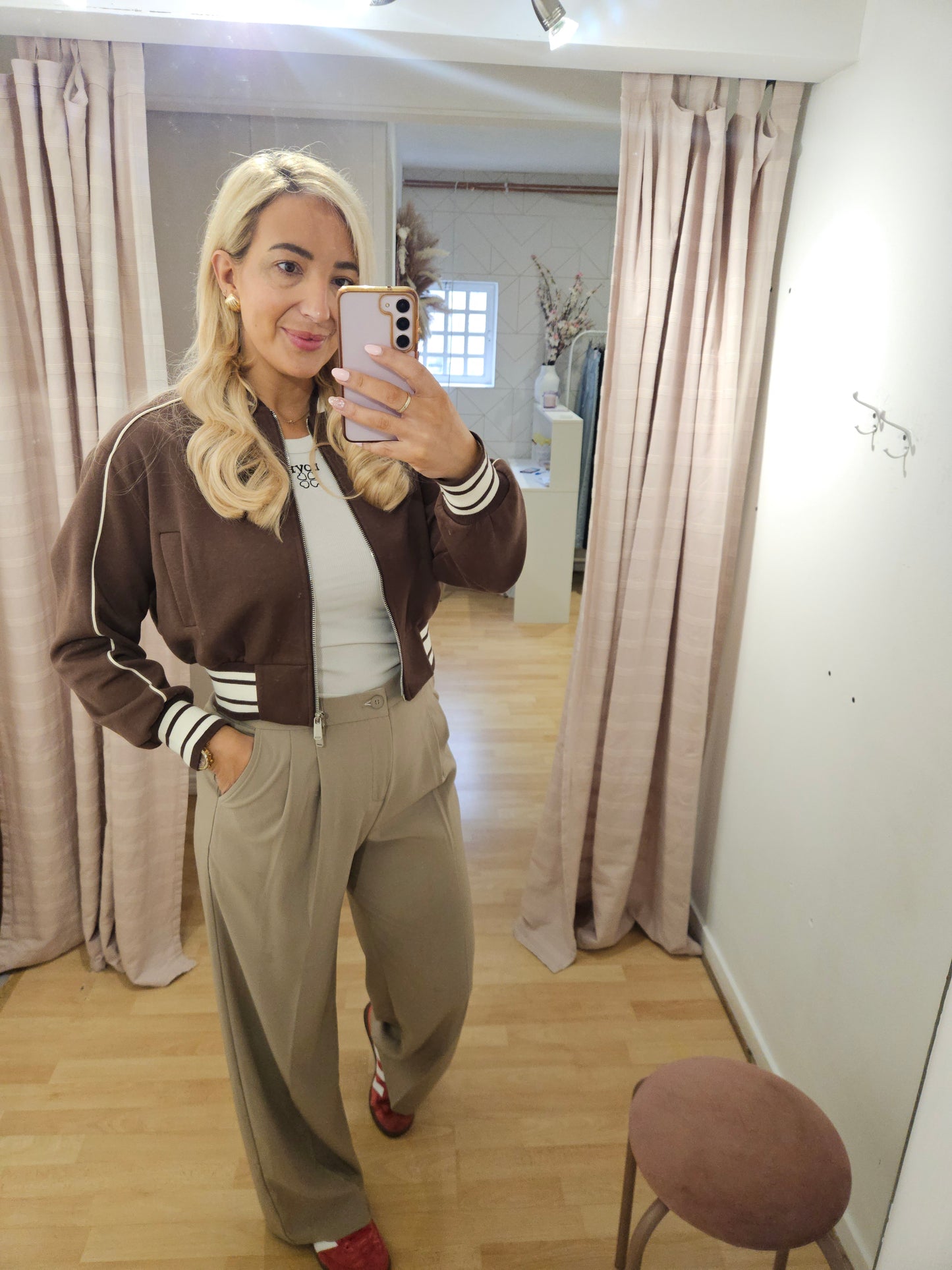 Taupe trousers