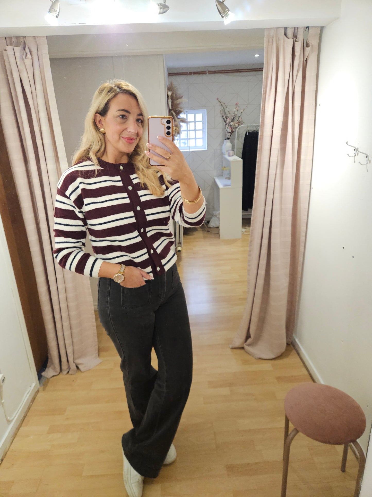 Burgundy Cardigan
