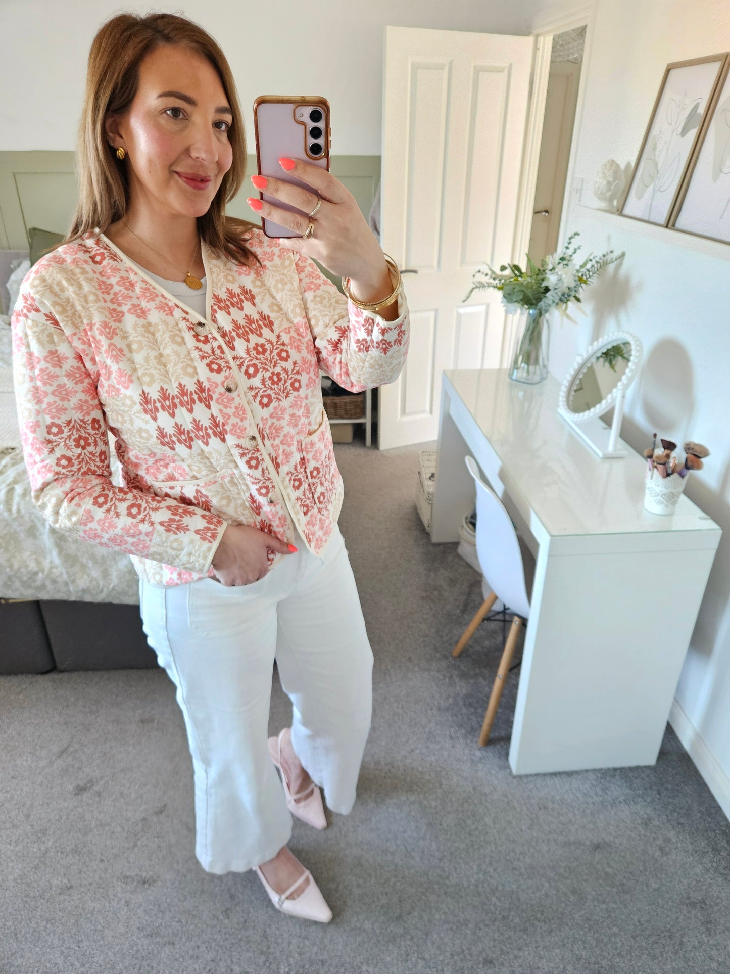 Printed light weight jacket