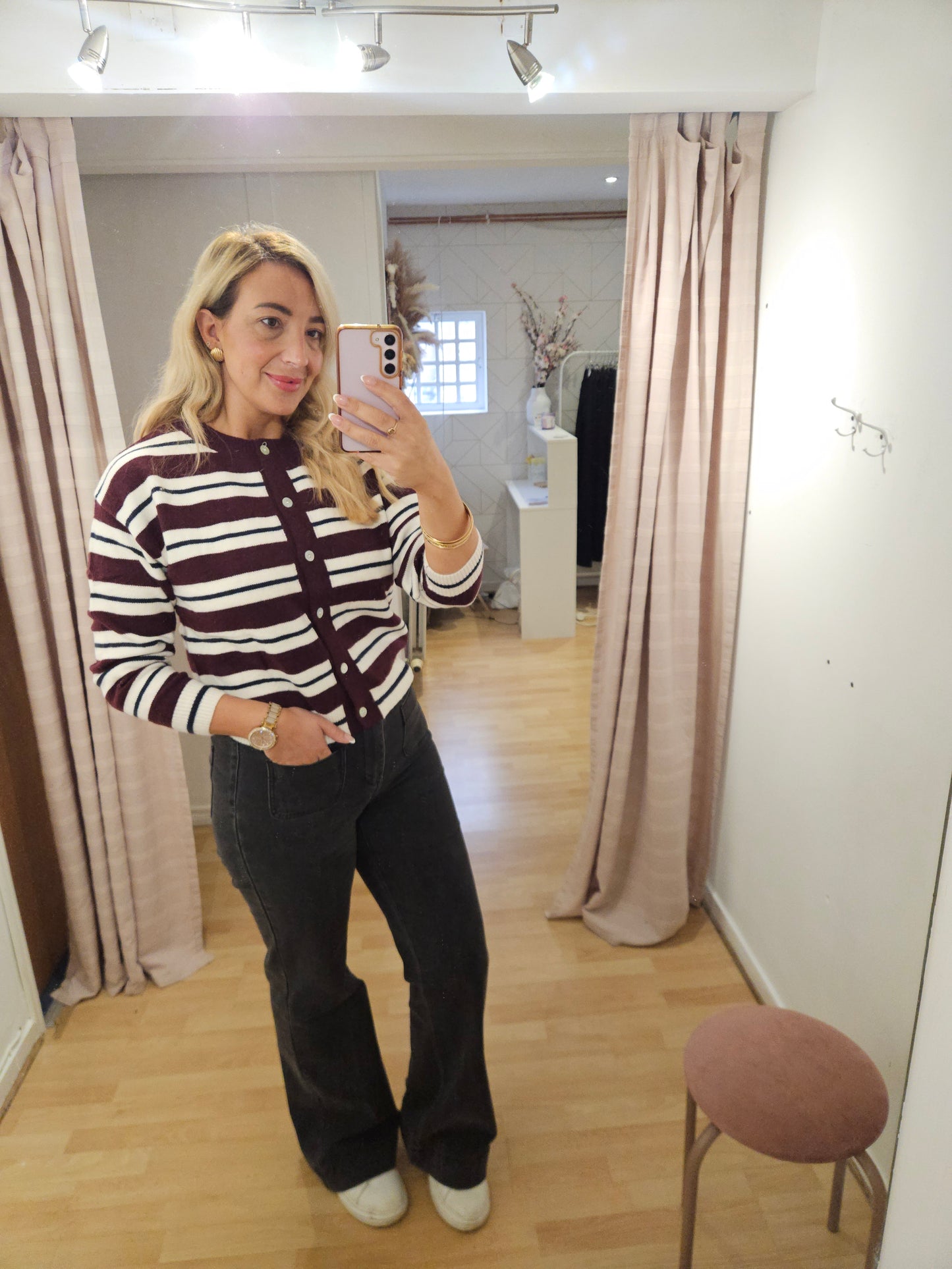 Burgundy Cardigan
