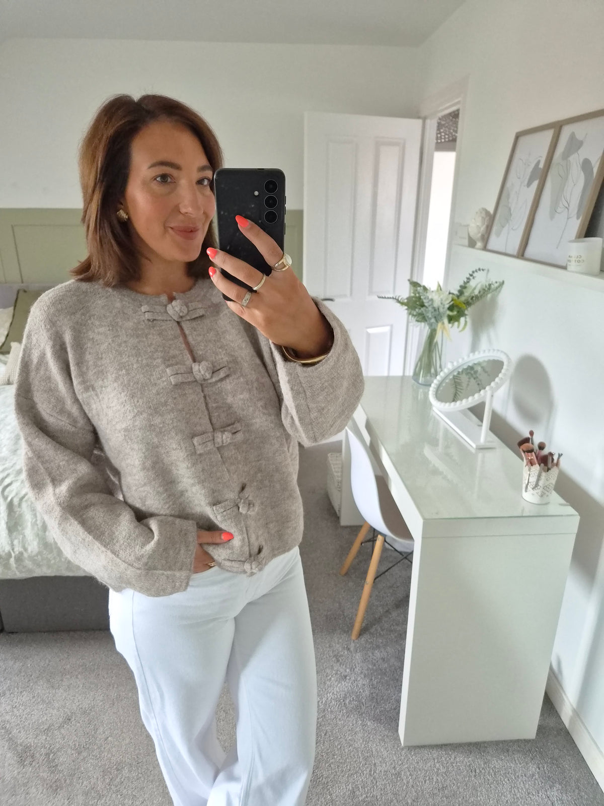 Taupe cardigan
