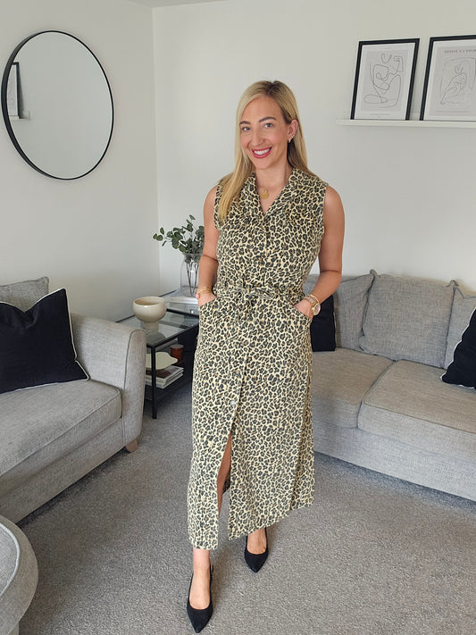 Charlotte Leopard Print Dress