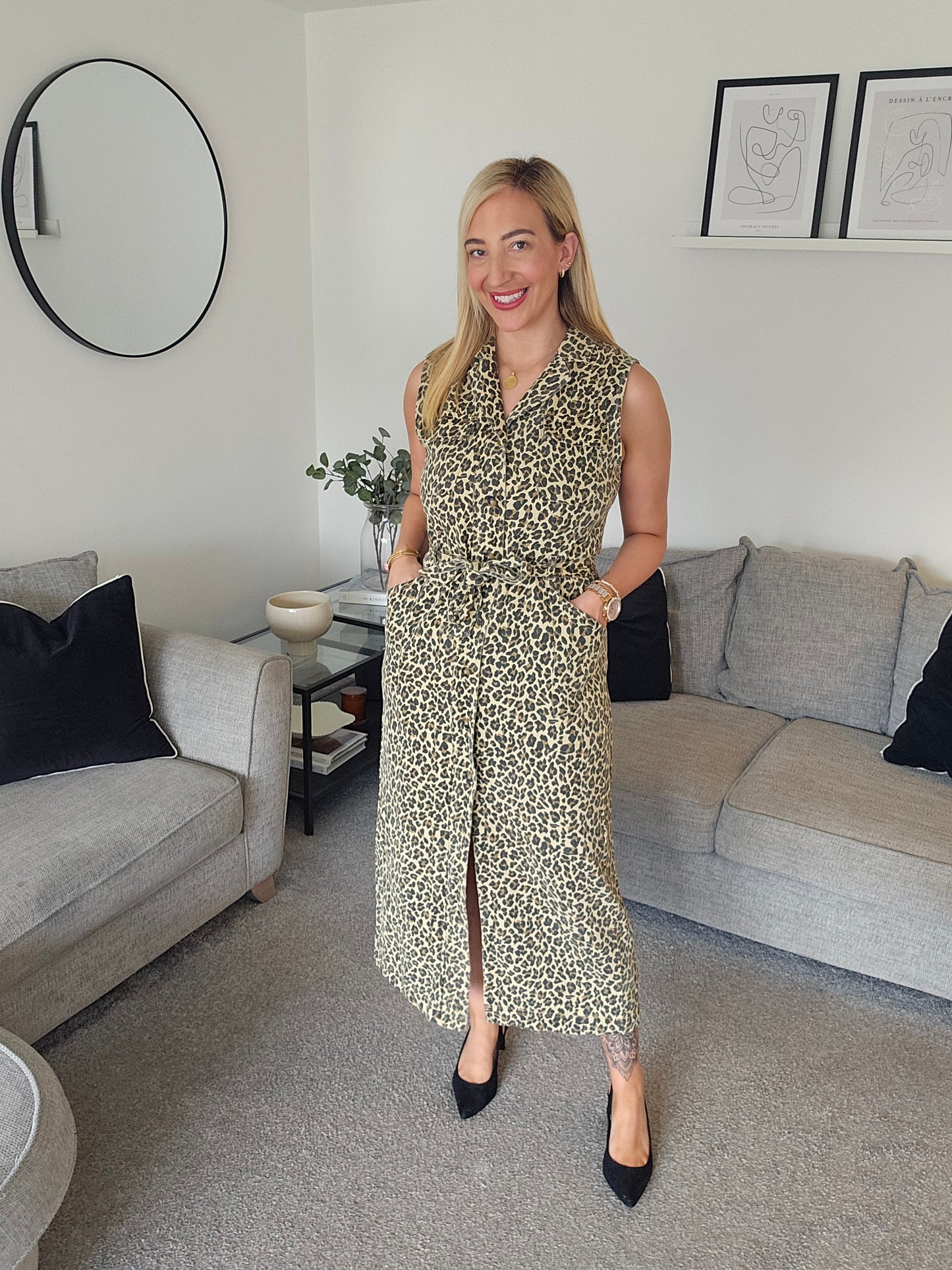 Charlotte Leopard Print Dress