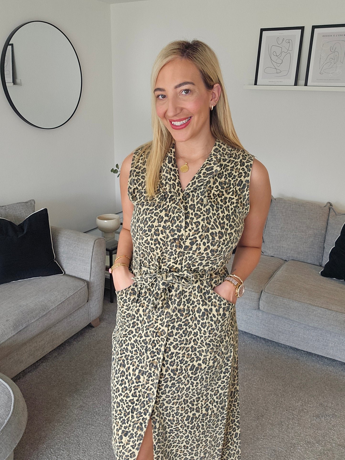 Charlotte Leopard Print Dress