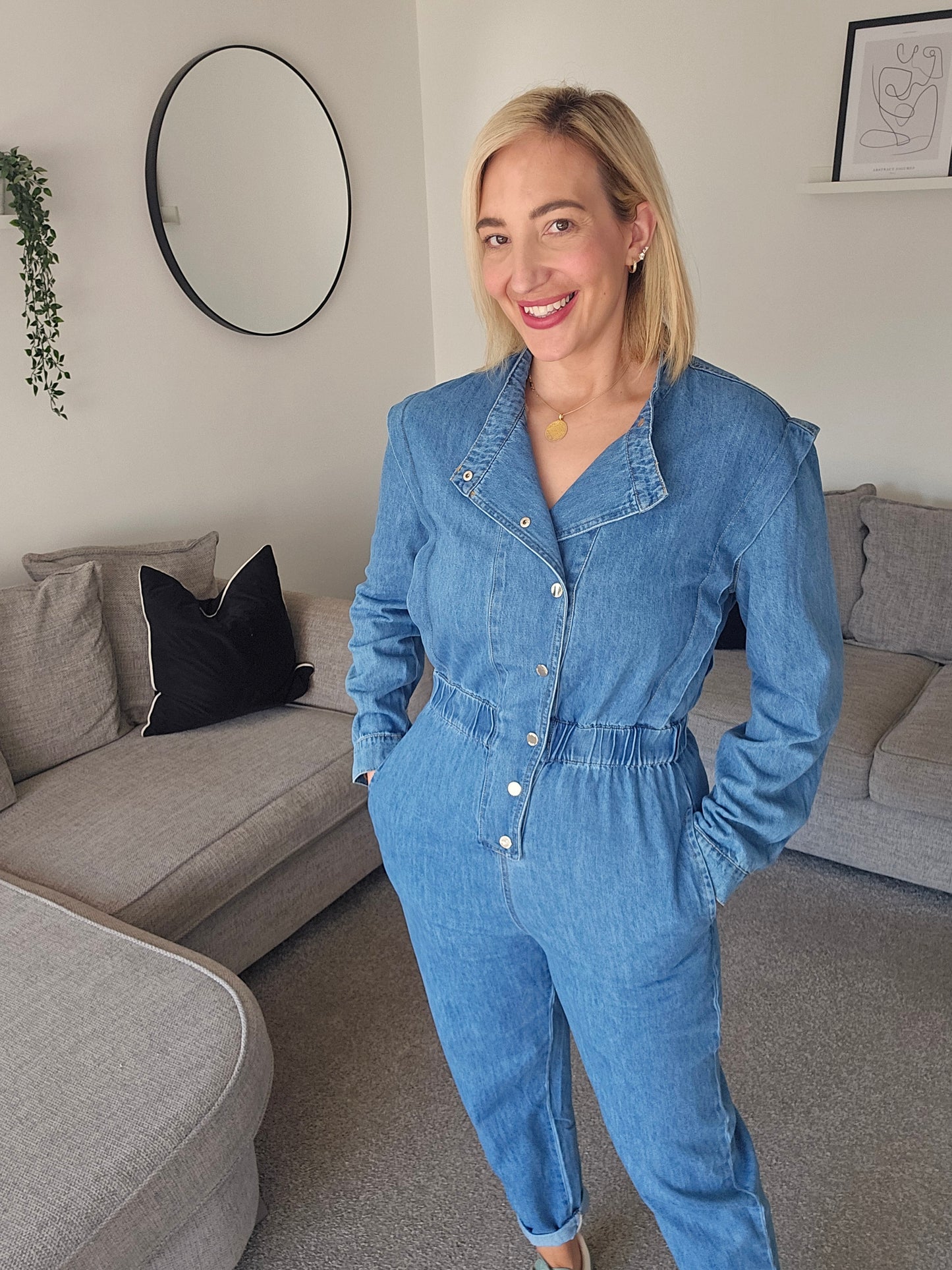 Pearl Denim Jumpsuit