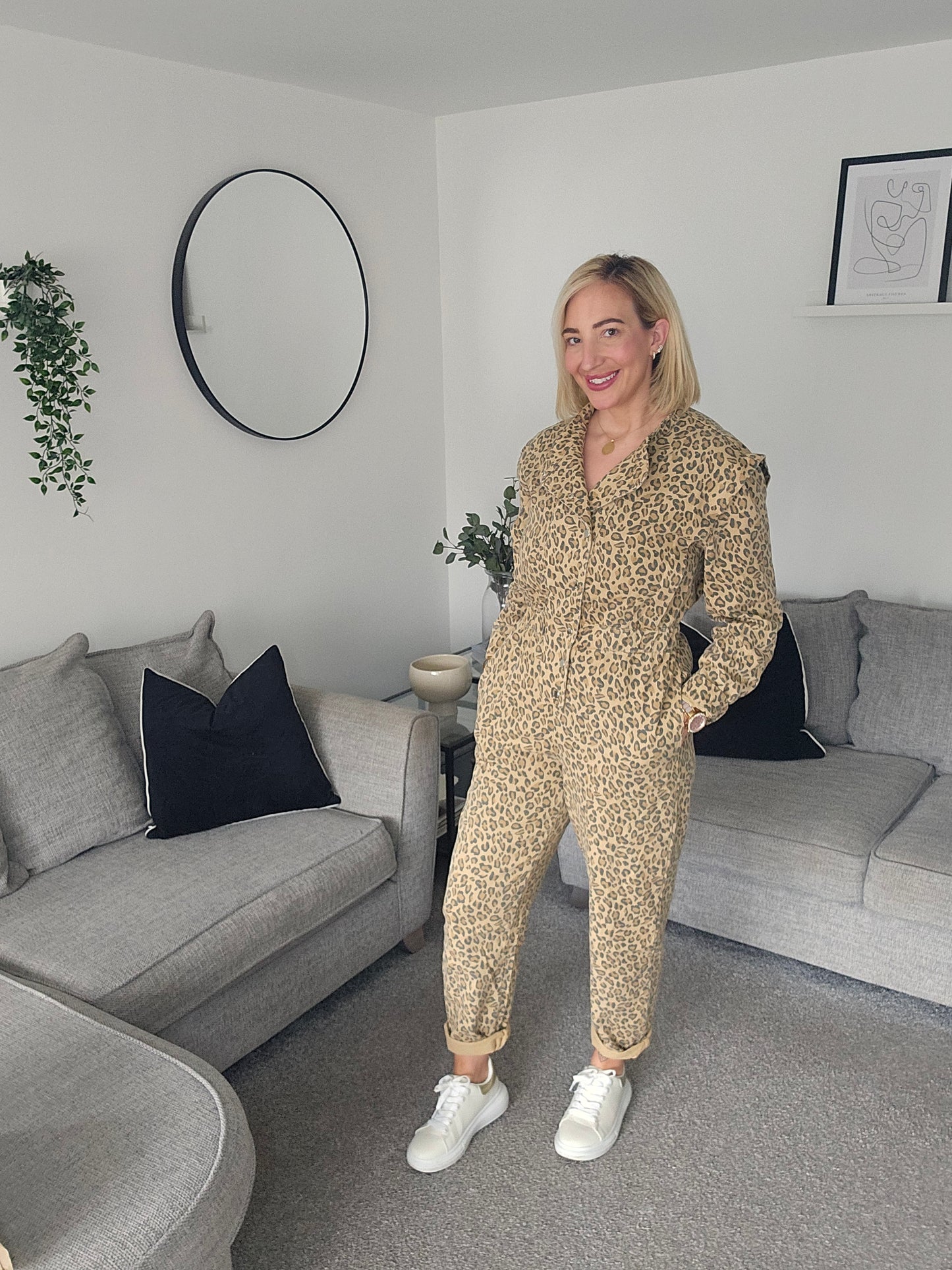 Molly Leopard Print Jumpsuit