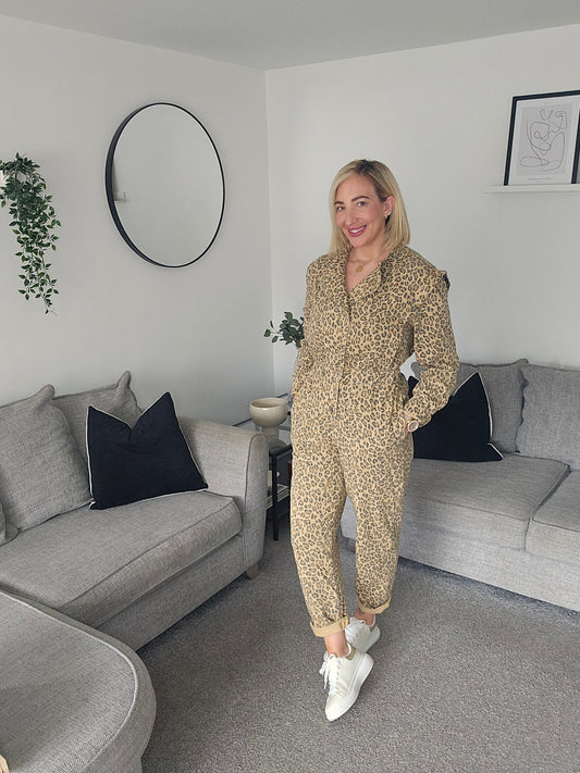 Molly Leopard Print Jumpsuit