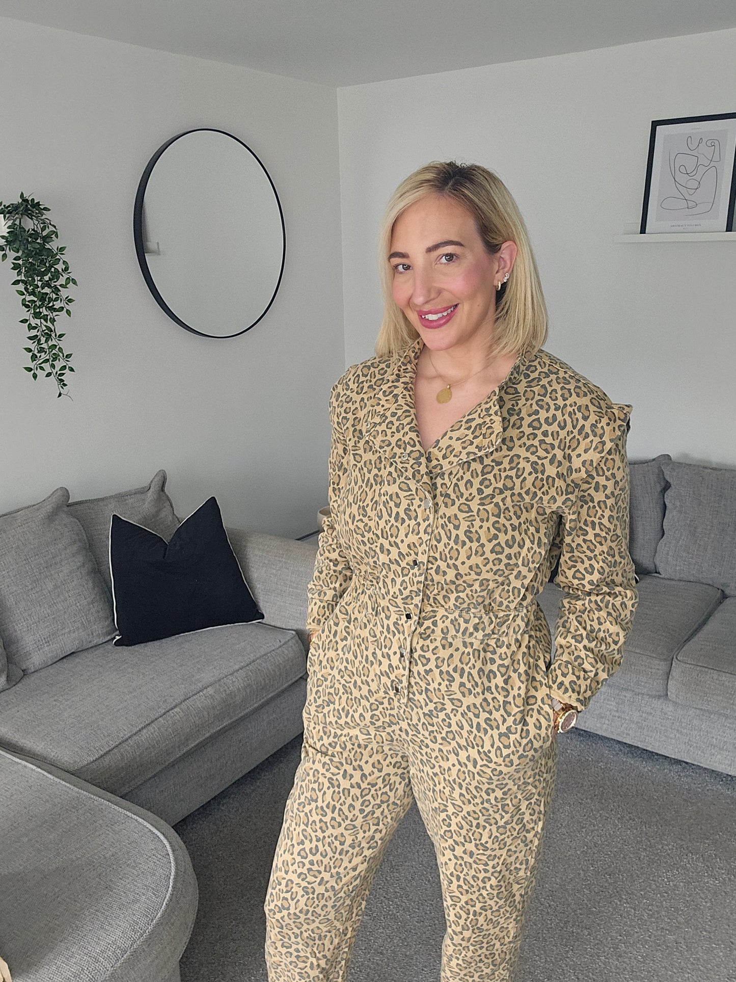 Molly Leopard Print Jumpsuit