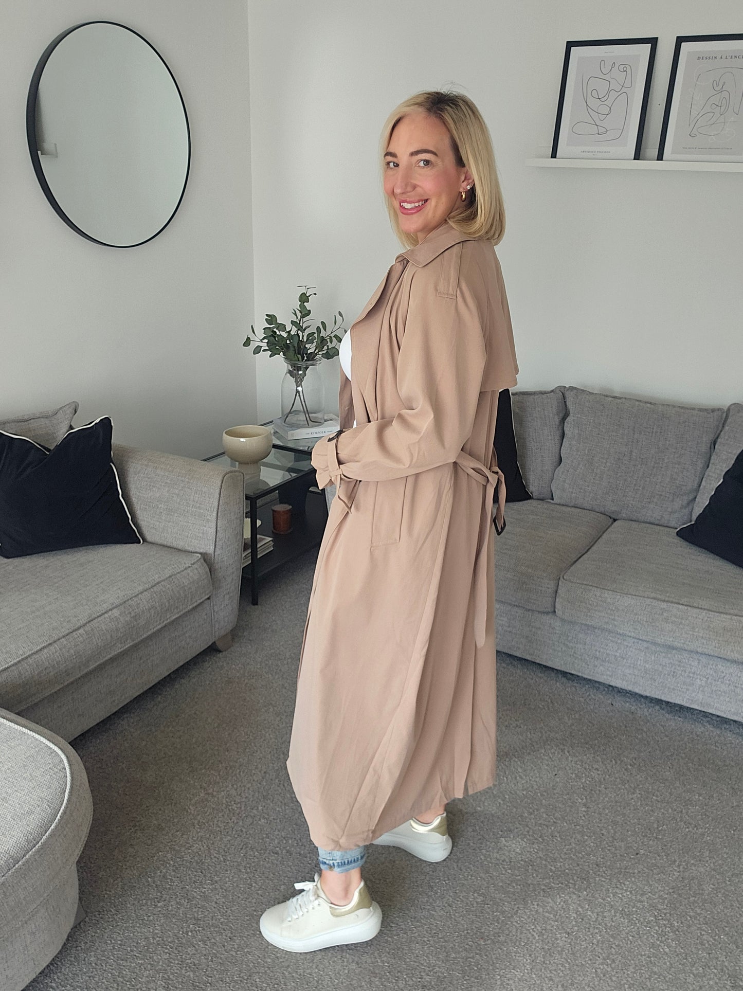 Rosie Camel Trench Coat