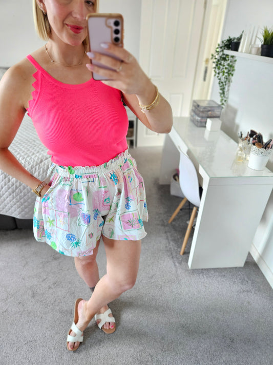 Pink Ribbed top