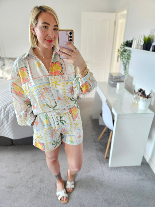 Tropical Oversized Shirt