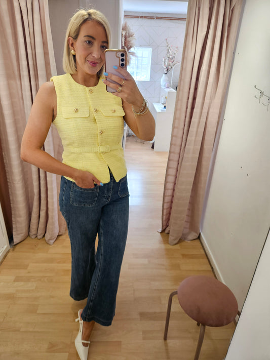 Lemon Tweed Style waistcoat