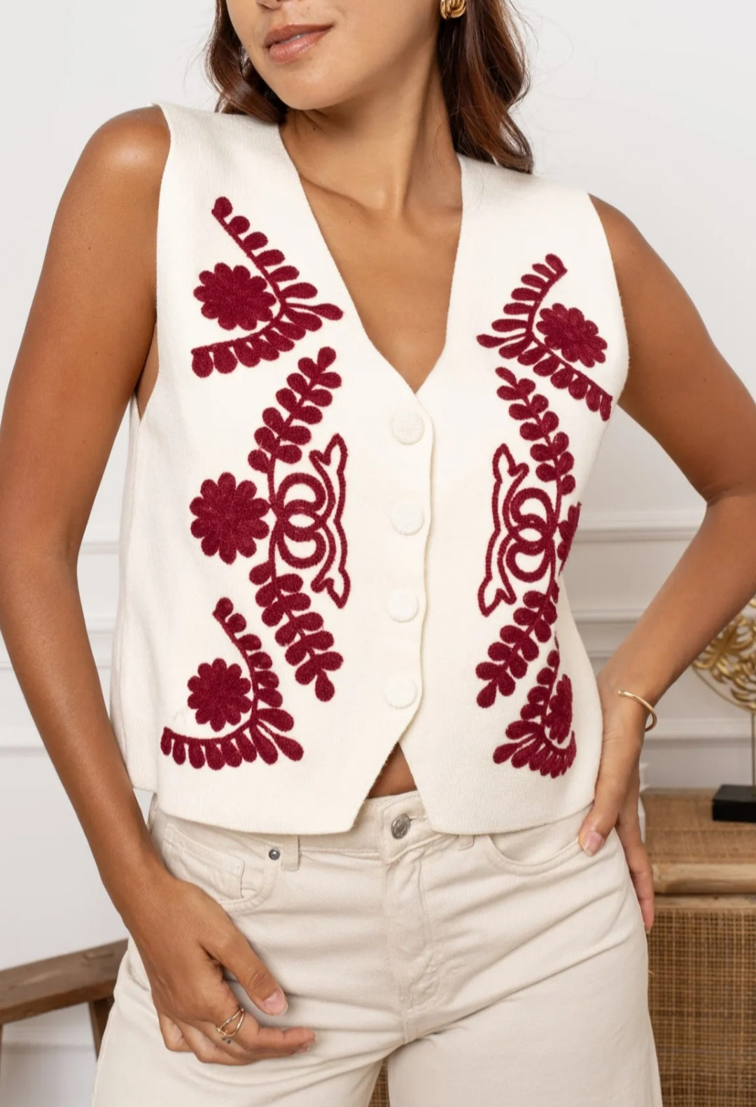 Maya Embroidered Waistcoat