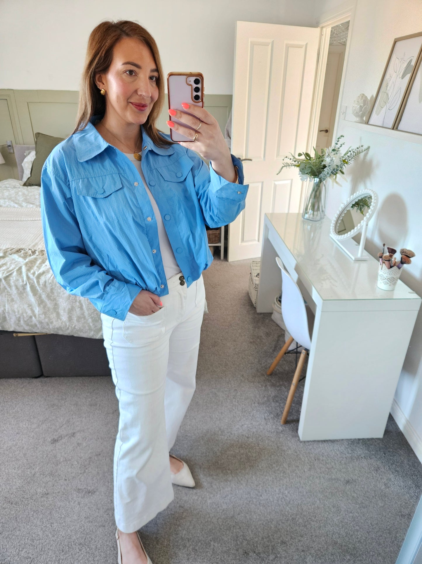 Blue light weight jacket