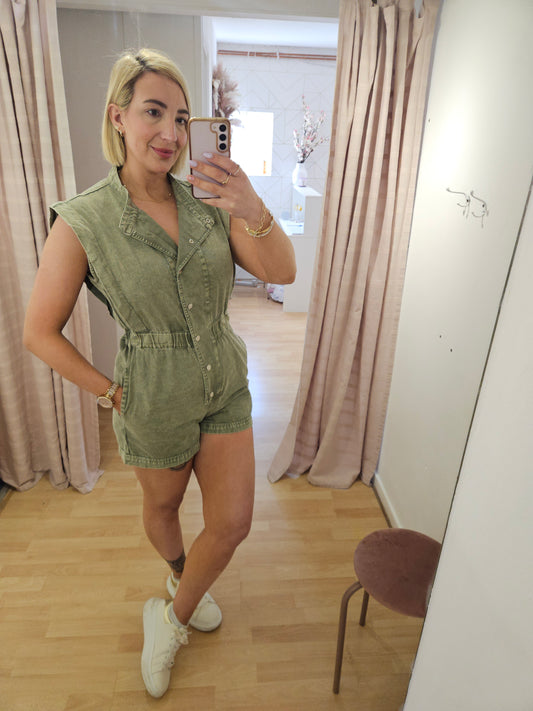 Khaki playsuit