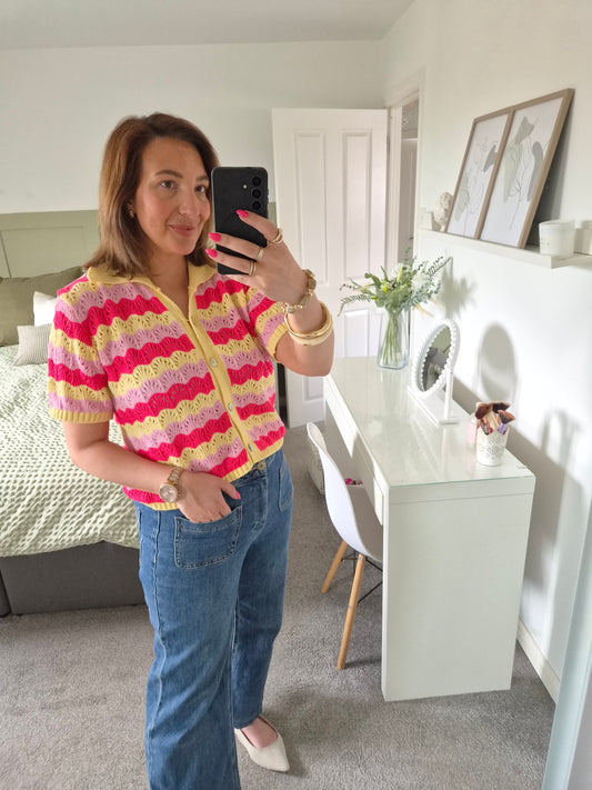 Pink & lemon cardigan