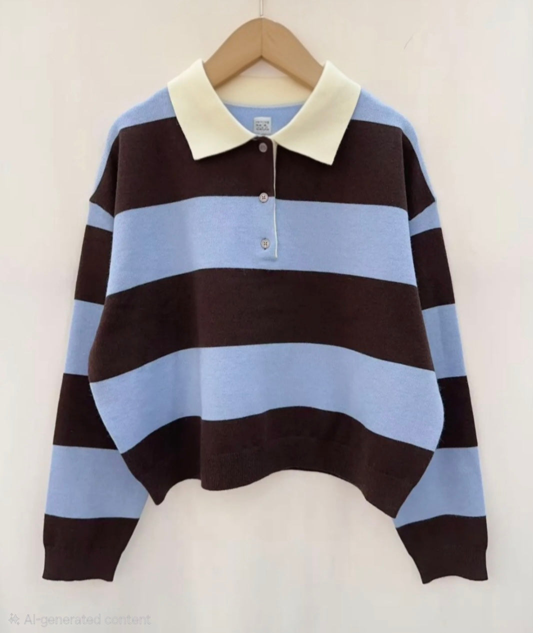 Brown and blue jumper