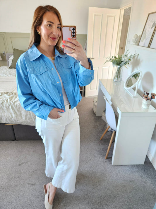 Blue light weight jacket