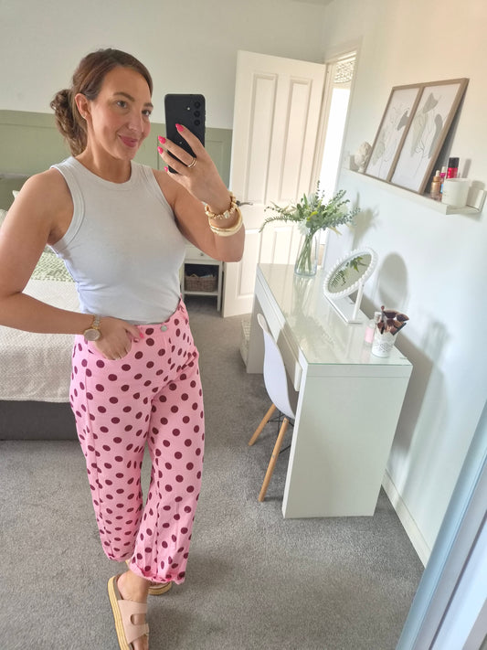 Polka dot trousers