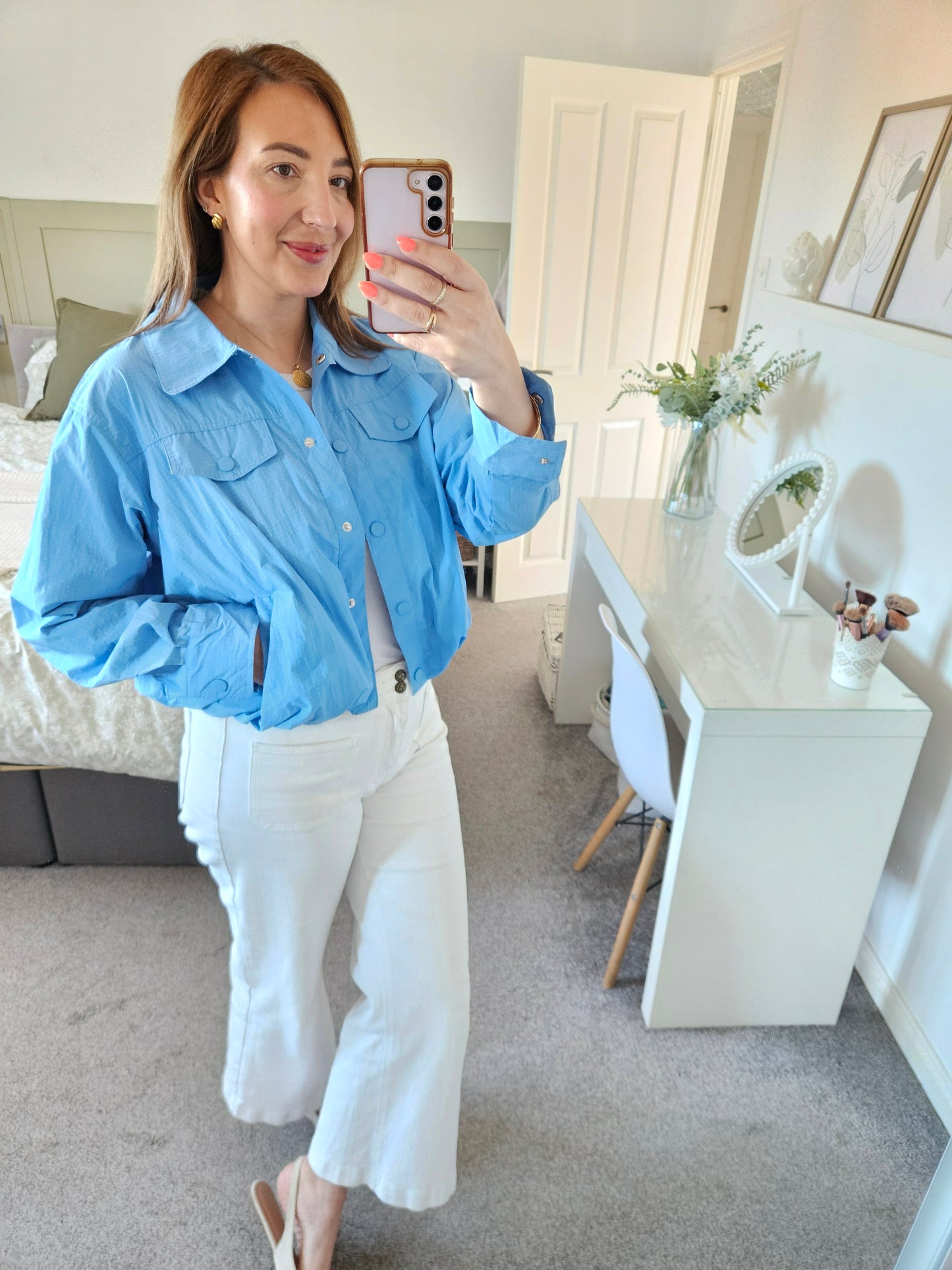 Blue light weight jacket