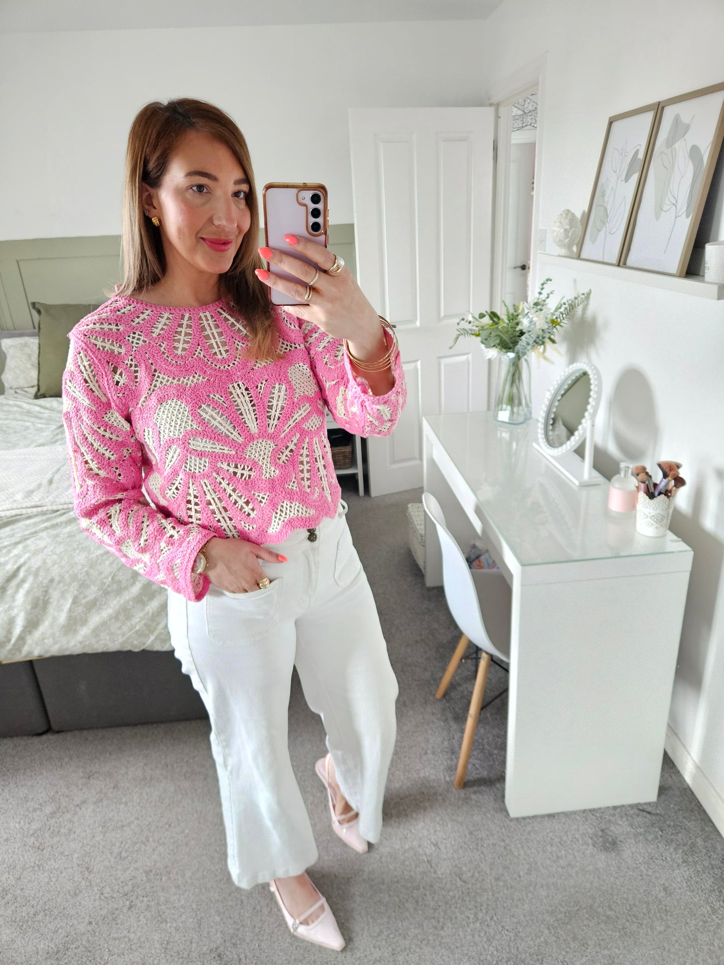 Pink Crochet top