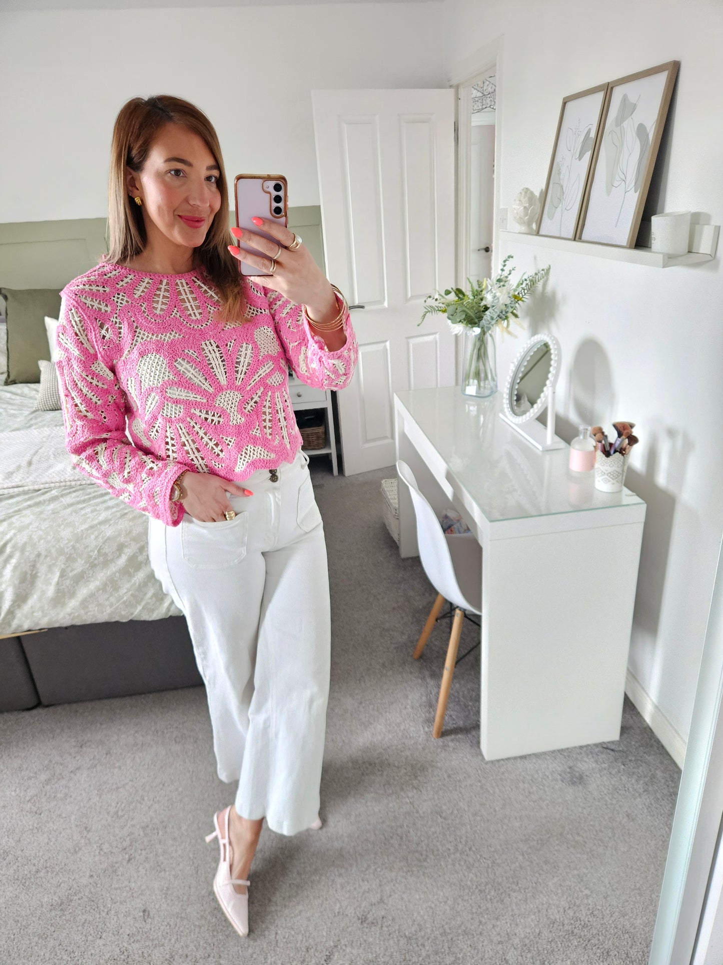 Pink Crochet top