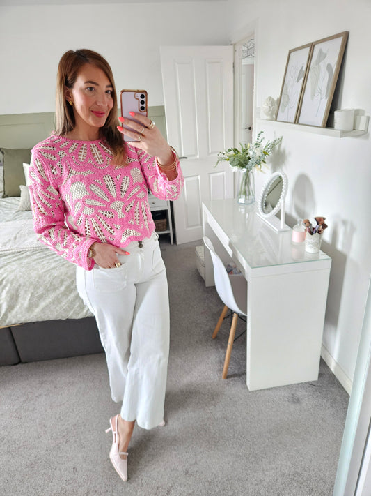 Pink Crochet top